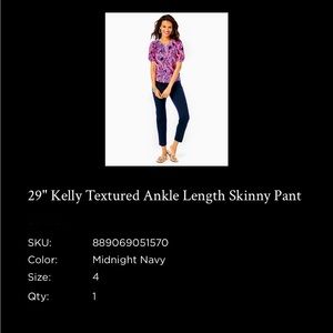 Beautiful brand new navy Lilly Pants